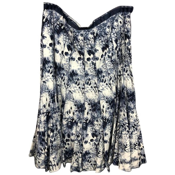 FOCUS LIFESTYLE PRINTED COTTON A-LINE SKIRT 16 - Picture 1 of 5